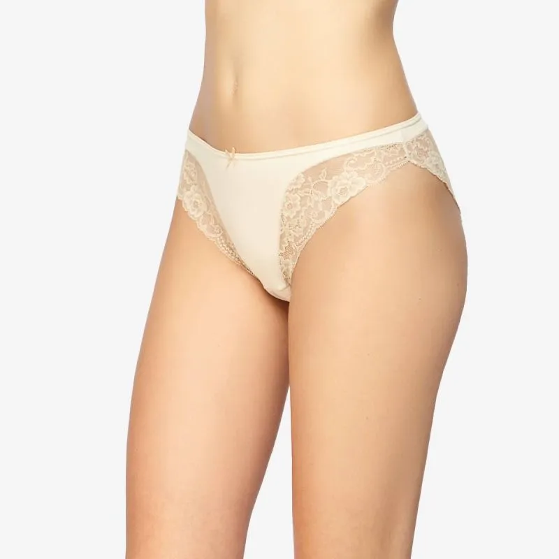 Braguita bikini microfibra efecto tanga encaje M Cava
