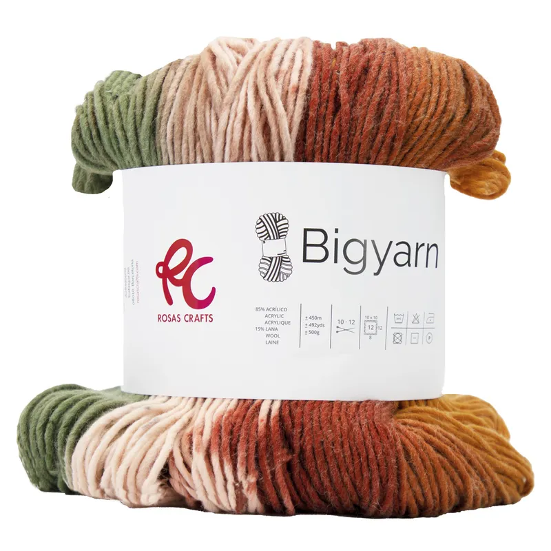 Bigyarn lana mixta alta calidad 500gr 505