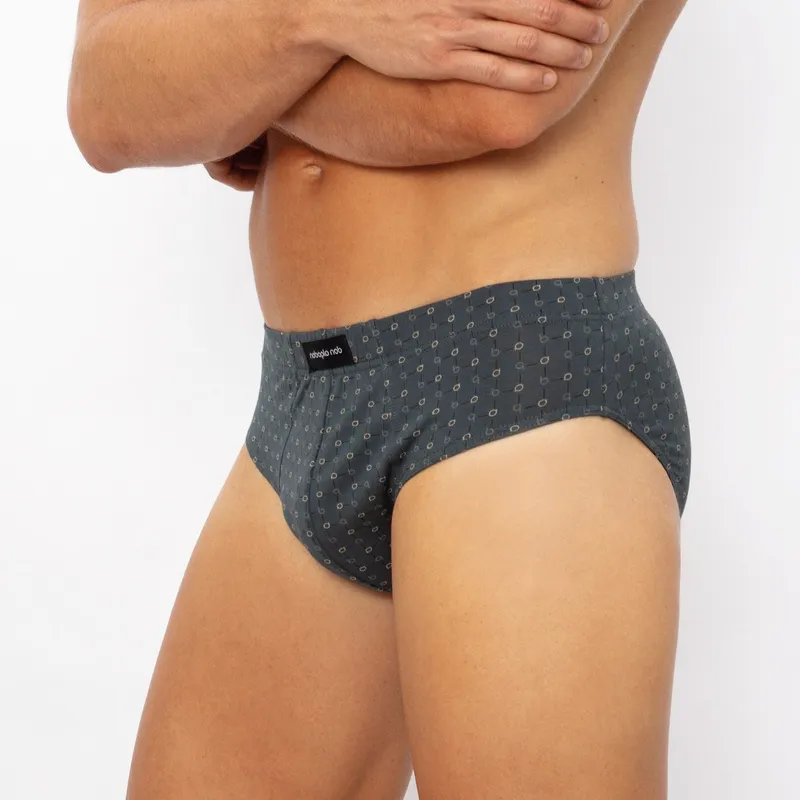 Slip estampado Don Algodón 2XL Marino