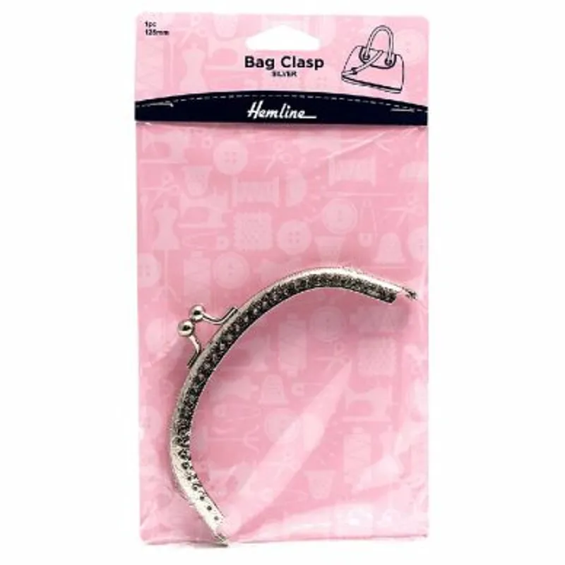 Cierre monedero plata labrado 12cm