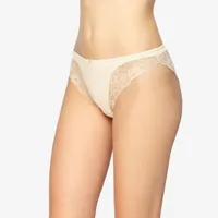 Braguita bikini microfibra efecto tanga encaje L Negro