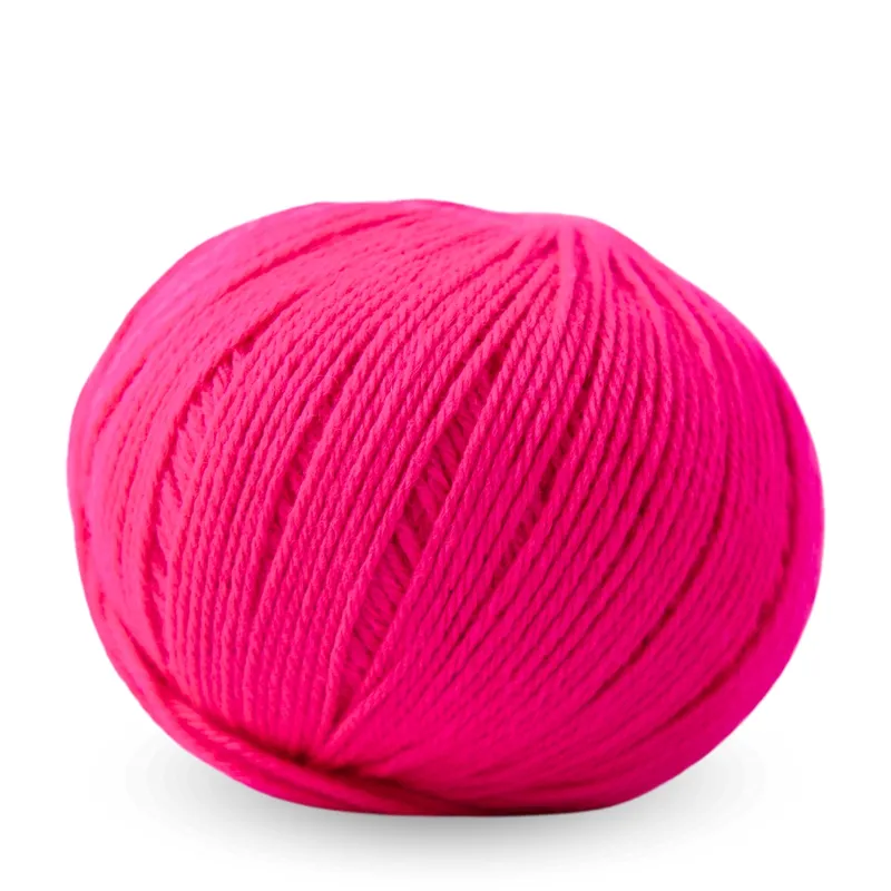 Lana Merino Molón 3.5 rosa fluor 802