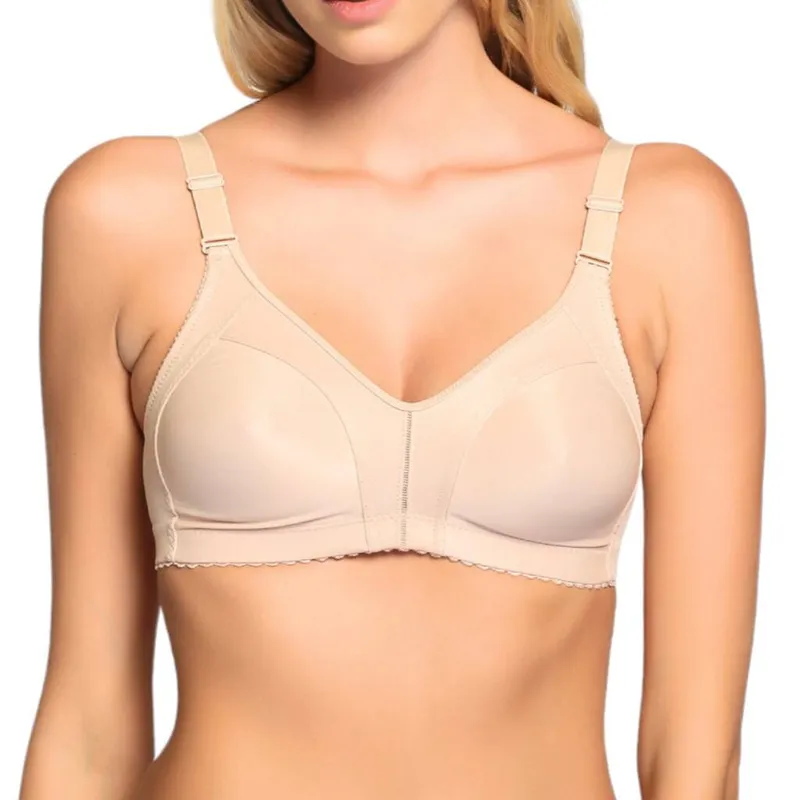 Sujetador Reductor Sin Aros Sin Relleno Naturana 110 Nude Copa B