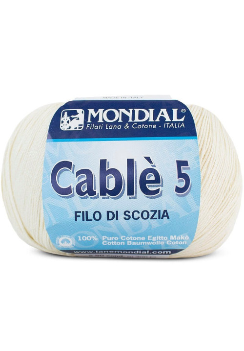 hilo cable 5 mondial  algodón